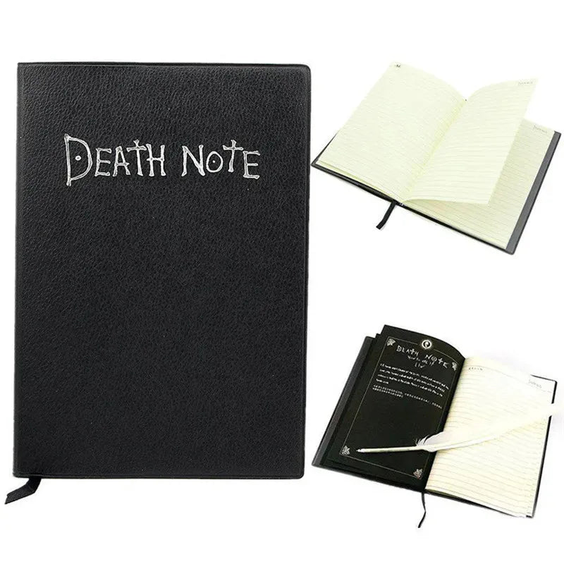 Anime Death Note Notebook Set Leather Journal Collectable Death Note Notebook School Large Anime Theme Writing Journal-faithfullyfocusd