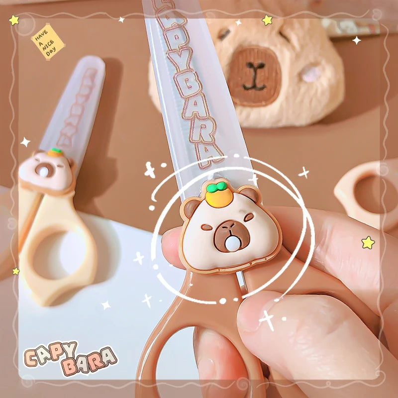 pretty school useful back to school stationery scissors  cute capybara craft scissors Mini scissors for diy children's scissors-faithfullyfocusd