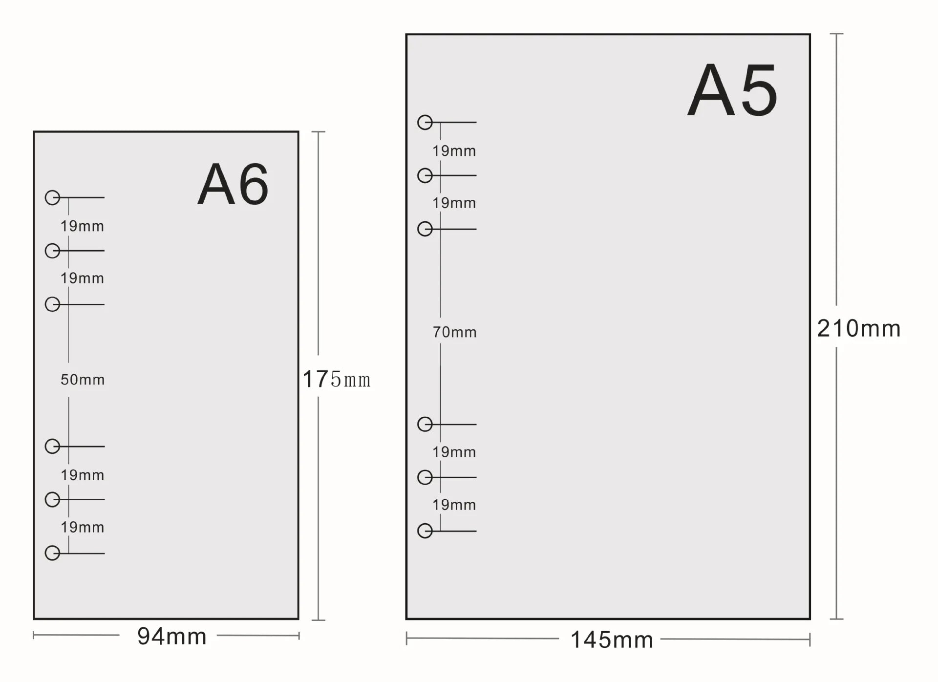 50 Sheet A5 A6 Loose-leaf Colorful Refill Inner Page Line Blank Grid Inner Page Inside Paper Stationery-faithfullyfocusd