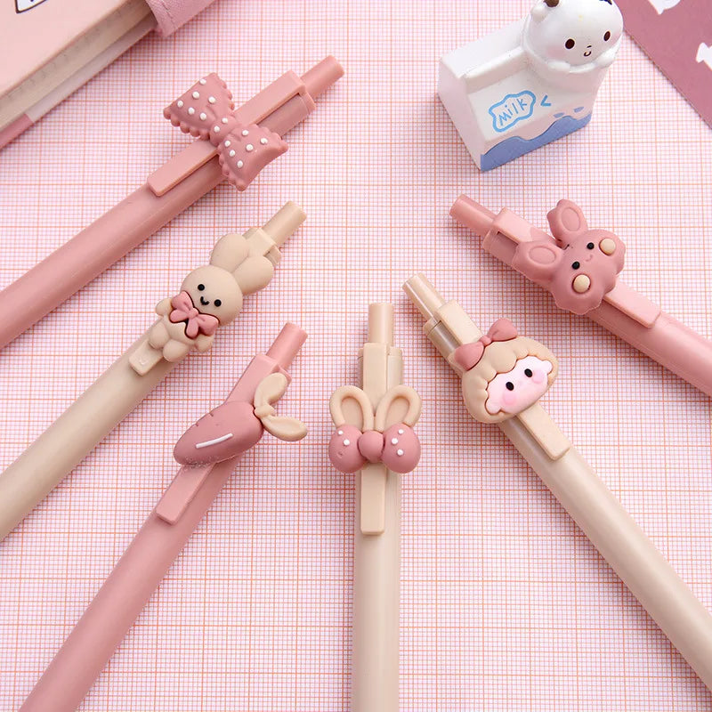 Pink Cute Ballpoint Pen Kawaii Learn Stationery Test Pressure Pens School Supplies Office Accessories канцелярия Caneta ручка-faithfullyfocusd