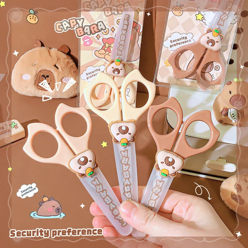 pretty school useful back to school stationery scissors  cute capybara craft scissors Mini scissors for diy children's scissors-faithfullyfocusd