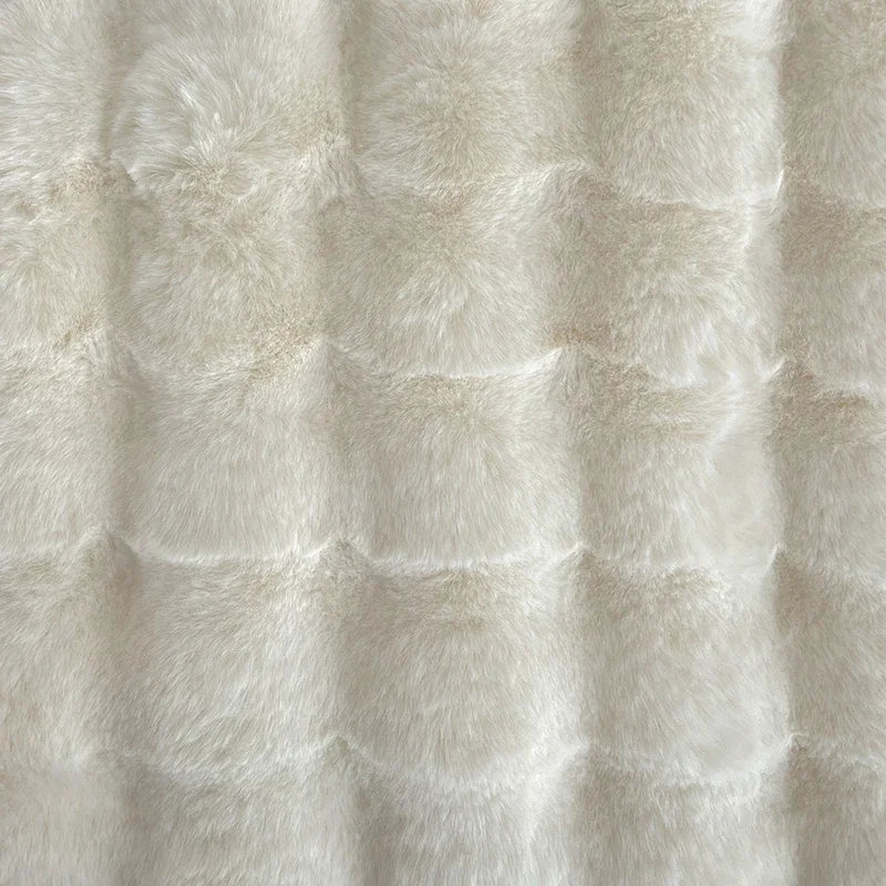 Rabbit Plush Sofa Blanket Winter Luxury Warmth Super Soft Thicken Blankets for Beds High-end Bedroom Quilt Sofa Solid Color-faithfullyfocusd