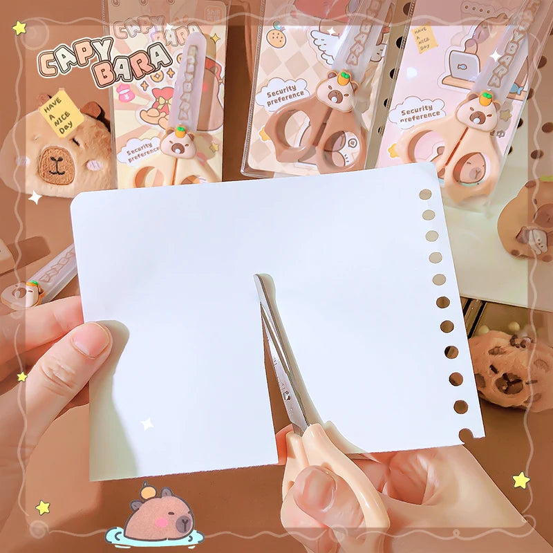 pretty school useful back to school stationery scissors  cute capybara craft scissors Mini scissors for diy children's scissors-faithfullyfocusd