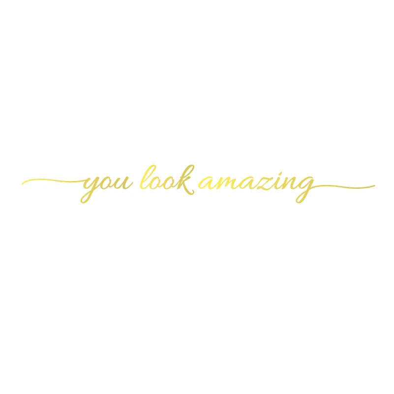 You Look Amazing Mirror Decal Vinyl Decal Bathroom Decor Inspire Motivational Quote Sticker Fitting Room Bedroom Decoration-faithfullyfocusd