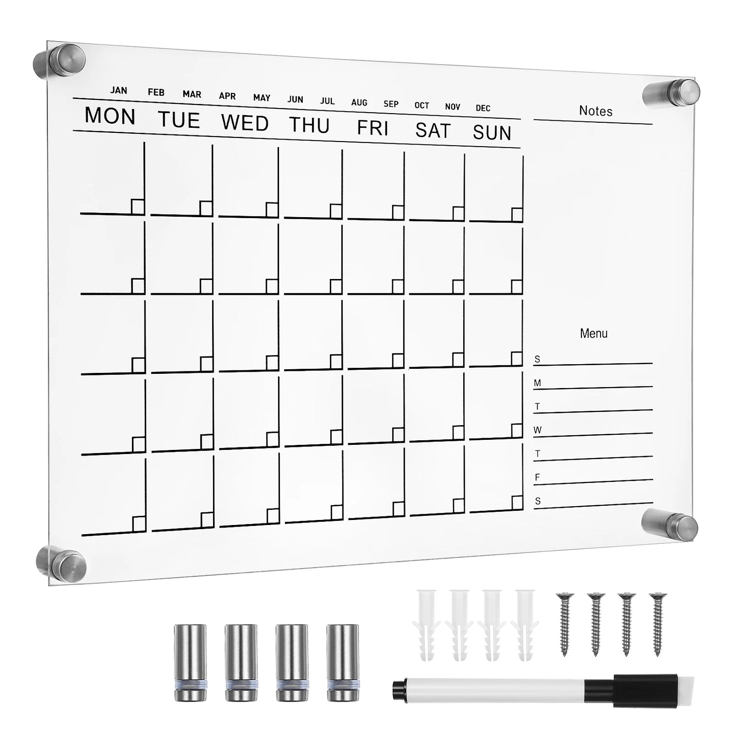 Whiteboard For Wall White Board Surface Calendar Whiteboard Dry Erase Calendar Weekly Dry Erase Board for Kids-faithfullyfocusd