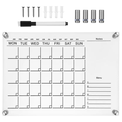 Whiteboard For Wall White Board Surface Calendar Whiteboard Dry Erase Calendar Weekly Dry Erase Board for Kids-faithfullyfocusd