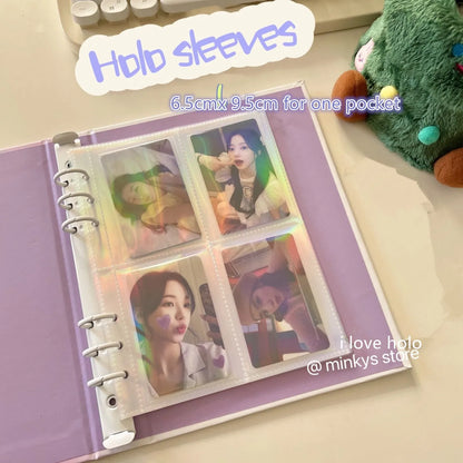 MINKYS Original Design New Color Rhombus A5 Kpop Photocard Binder Collect Book Idol Photo Card Holder Photocards Album-faithfullyfocusd