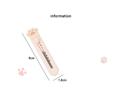 Mr.Paper Mini Portable Cat Claw Utility Knife Cute Creative Exquisite Hand Account Decoration Paper Cutting Tools Art Supplies-faithfullyfocusd