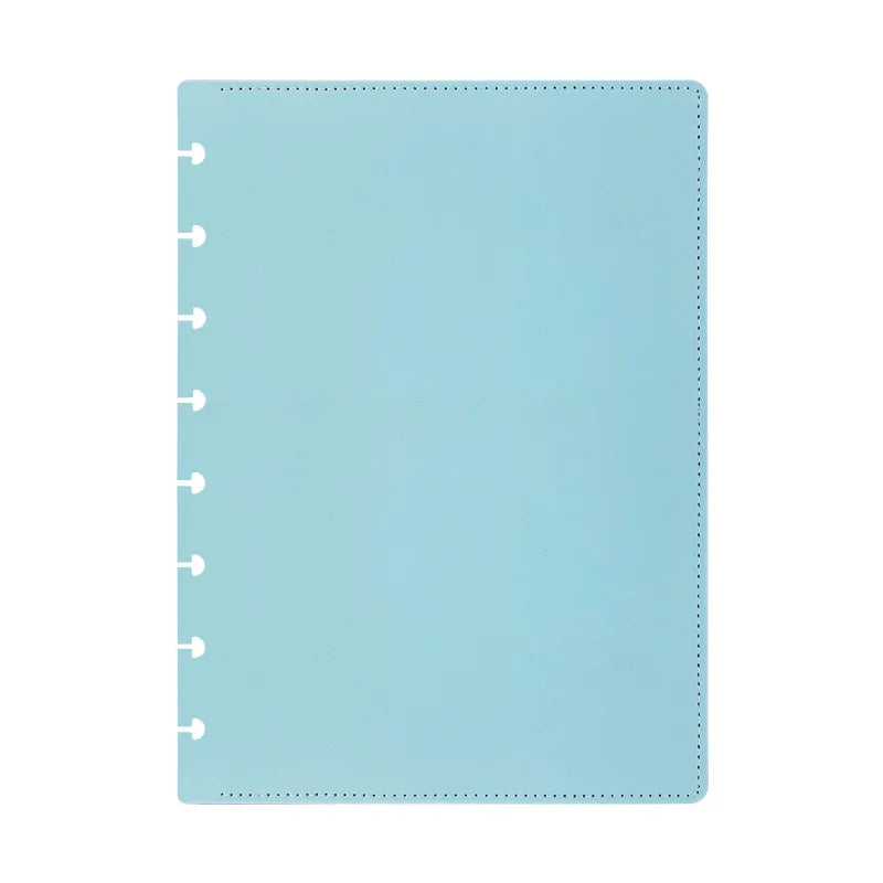 A5 Medium PU Leather Notebook Replaceable Spare Shell Mushroom Hole Cover Loose-leaf Binders Cover Notebooks and Journals-faithfullyfocusd