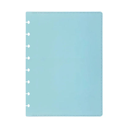 A5 Medium PU Leather Notebook Replaceable Spare Shell Mushroom Hole Cover Loose-leaf Binders Cover Notebooks and Journals-faithfullyfocusd