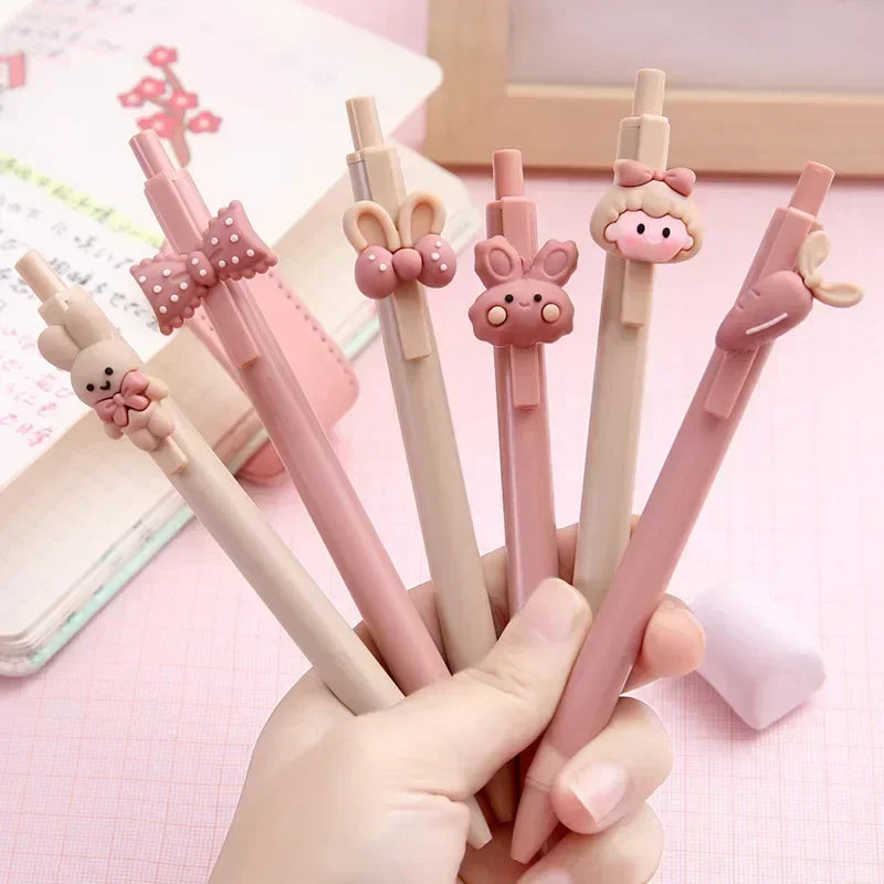 Pink Cute Ballpoint Pen Kawaii Learn Stationery Test Pressure Pens School Supplies Office Accessories канцелярия Caneta ручка-faithfullyfocusd