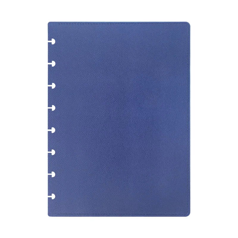 A5 Medium PU Leather Notebook Replaceable Spare Shell Mushroom Hole Cover Loose-leaf Binders Cover Notebooks and Journals-faithfullyfocusd