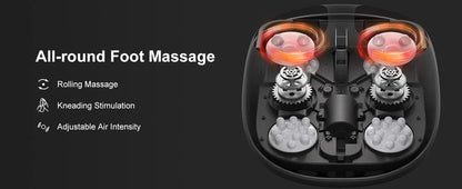 Medcursor Foot Massager Heating Therapy Shiatsu Deep Kneading Roller Muscle Relaxation Pain Relief Electric Foot Massage Machine-faithfullyfocusd