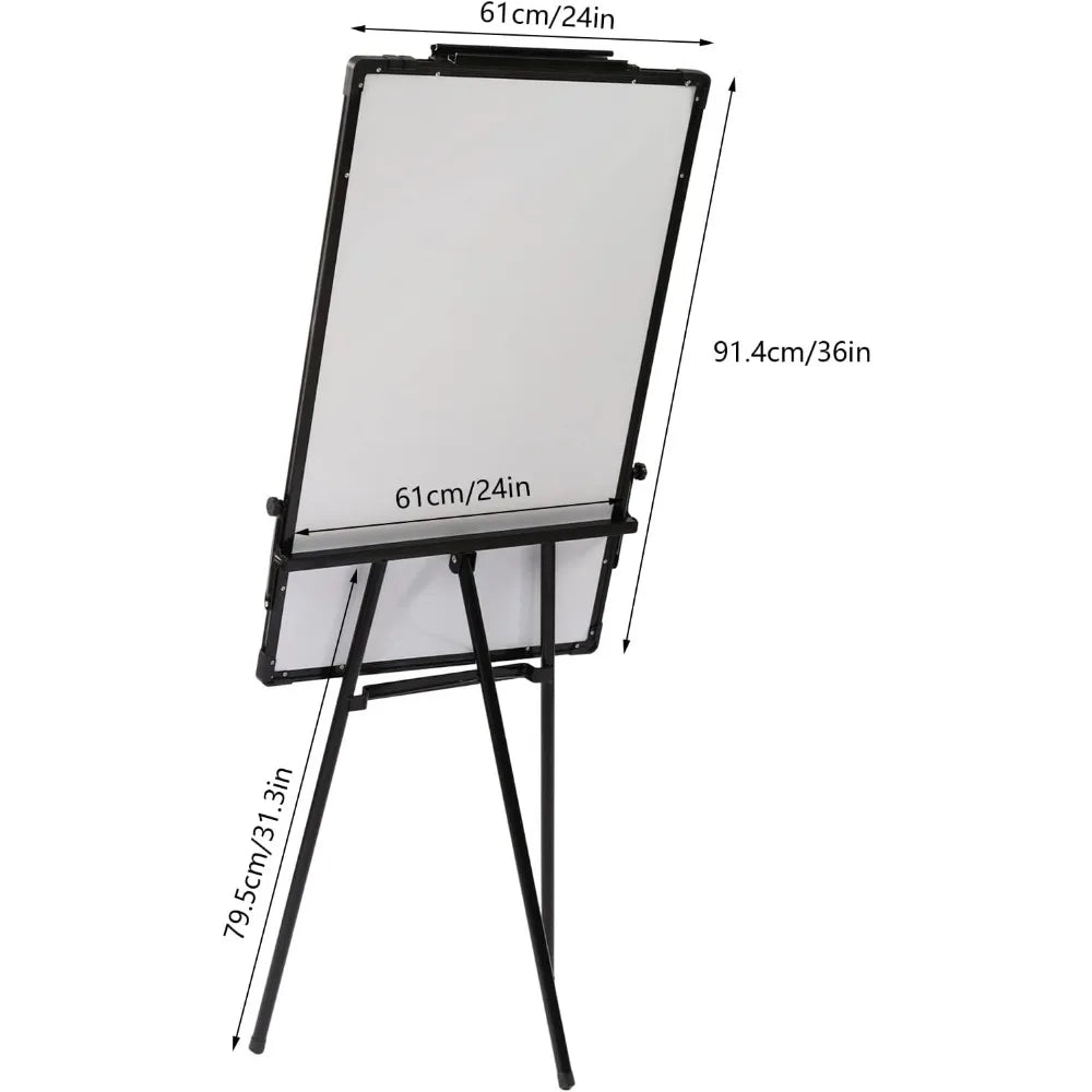 Magnetic Portable Dry Erase Height Adjustable 36 x 24 in Easel Whiteboard Stand Tripod White Board for Office Home Classroom-faithfullyfocusd