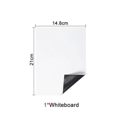 A5 Size Magnetic Whiteboard,Dry Erase White Boards,Soft Home Office Kitchen Flexible Pad Fridge Stickers Memo Message Board-faithfullyfocusd