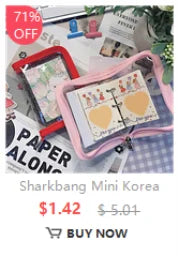 Sharkbang New Arrival A5 Binder Ring Hard Cover Collect Book Kpop Photo Album Refills Bandage Postcards Sticker Organizer-faithfullyfocusd