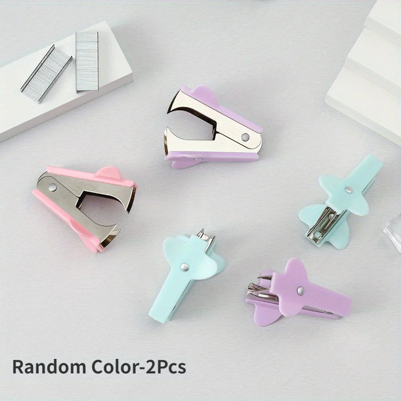 Random Colors Office Desktop Staples Stapler Remover Stationery Tools Staple Remover for Office Desk Accessories-faithfullyfocusd