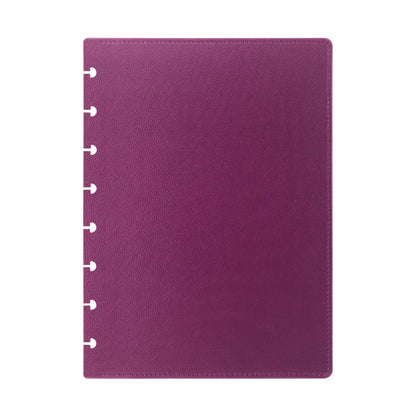 A5 Medium PU Leather Notebook Replaceable Spare Shell Mushroom Hole Cover Loose-leaf Binders Cover Notebooks and Journals-faithfullyfocusd