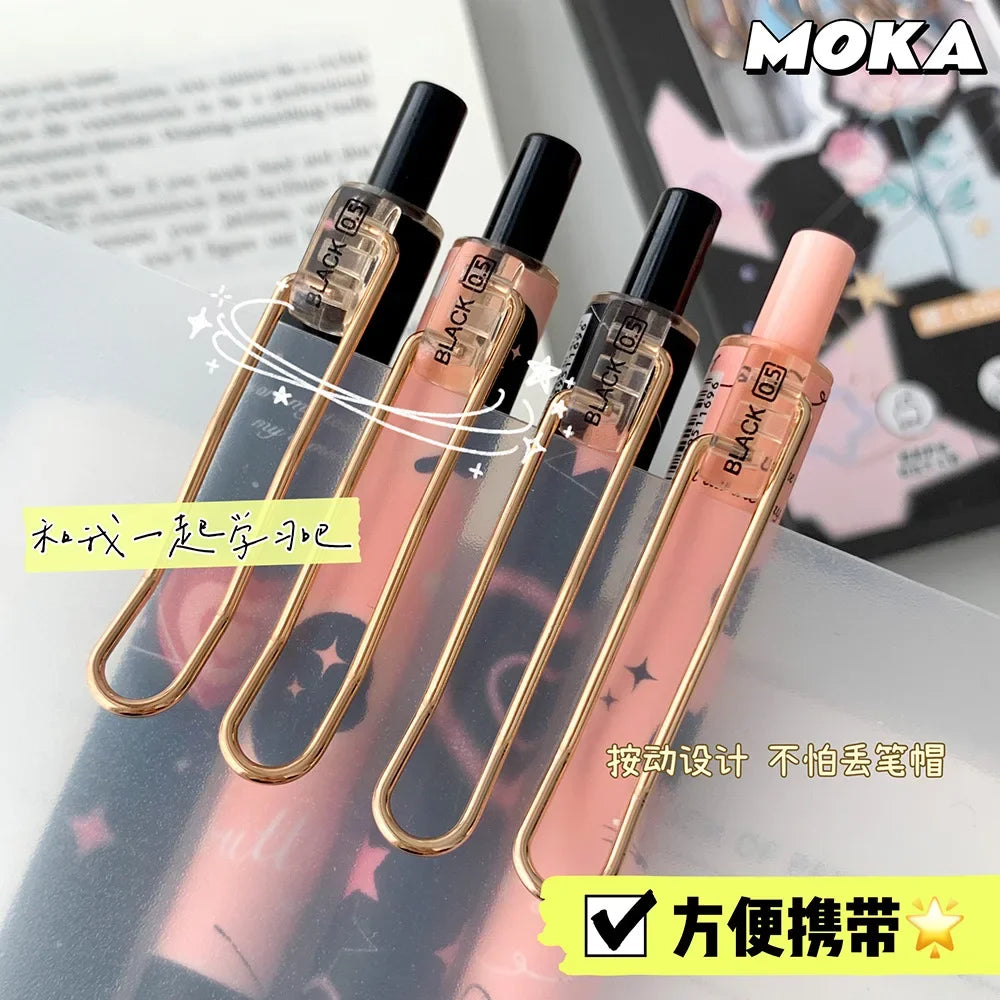 6pcs/set Butterfly Series Cute Gel Pen ST Nib Kawaii Pen Set Japanese Kawaii Stationery School Supplies Aesthetic Pens-faithfullyfocusd