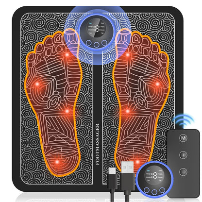 Foot Massager Mat, Foot Massager Pad, Portable Foot Massager Mat, Remote Control Foot Massager Stimulator-faithfullyfocusd