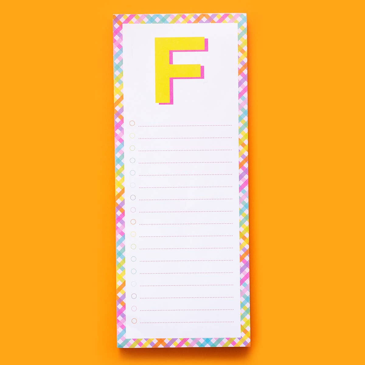 Taylor Elliott Designs - List Pad w/ Magnet - Letters A - Z - 100 Sheets - Each - faithfullyfocusd