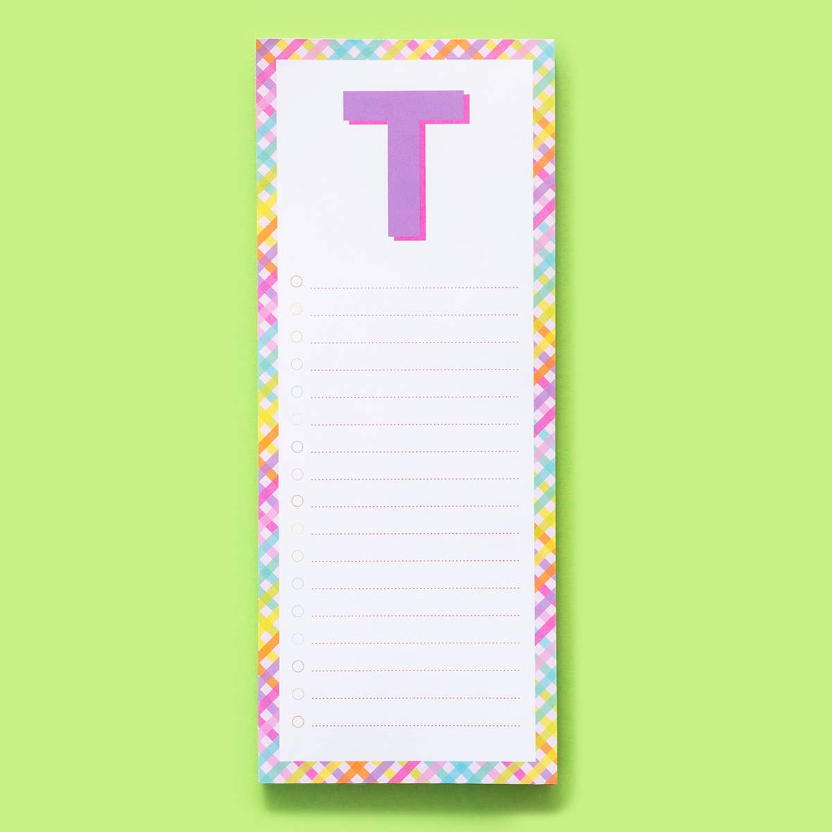 Taylor Elliott Designs - List Pad w/ Magnet - Letters A - Z - 100 Sheets - Each - faithfullyfocusd