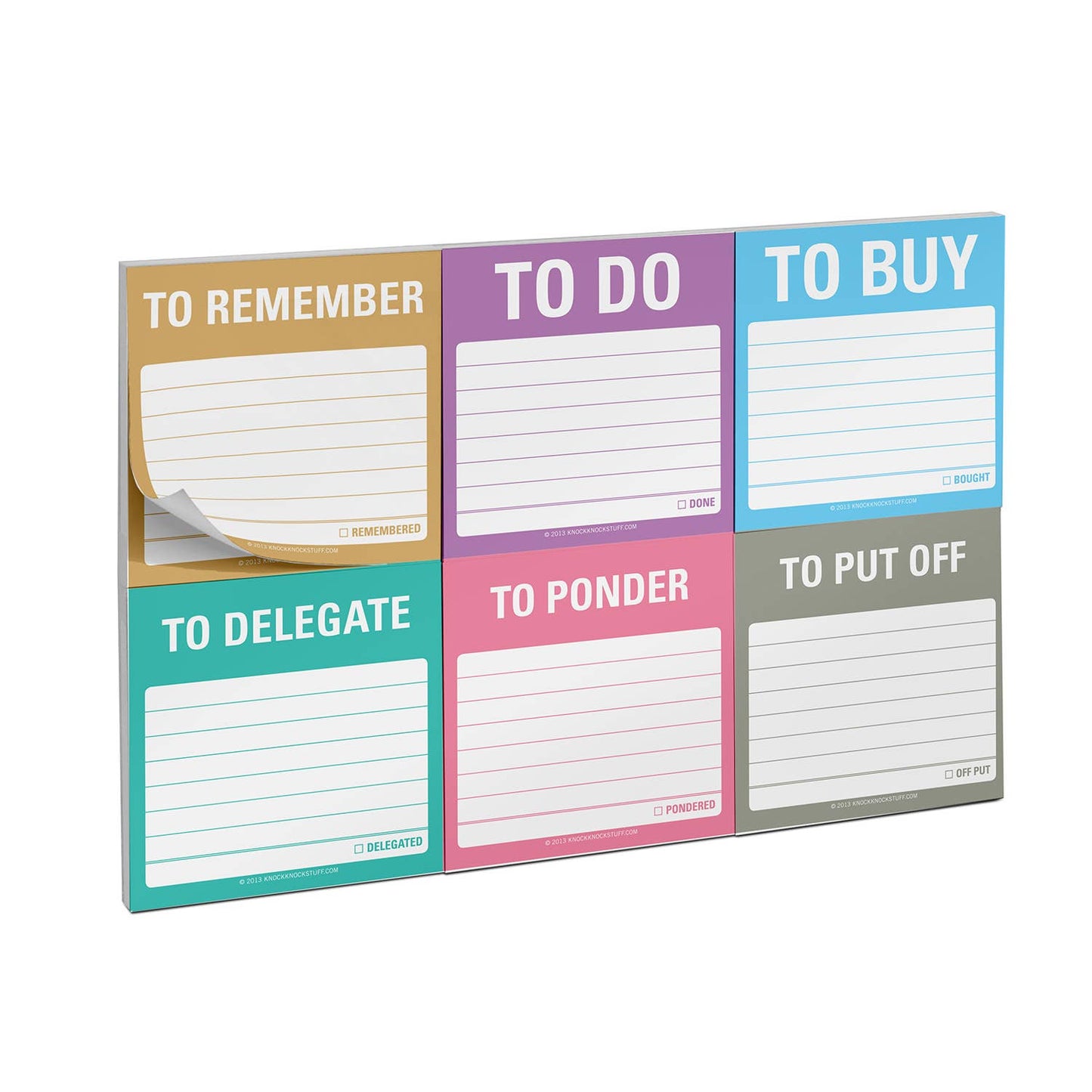 Knock Knock - To Accomplish Sticky Notes Packet