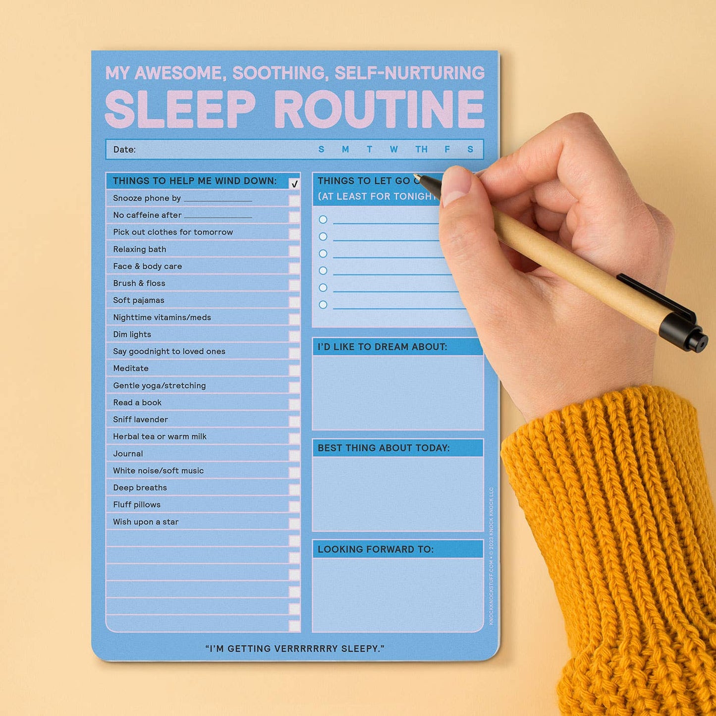 Knock Knock - Sleep Routine Pad