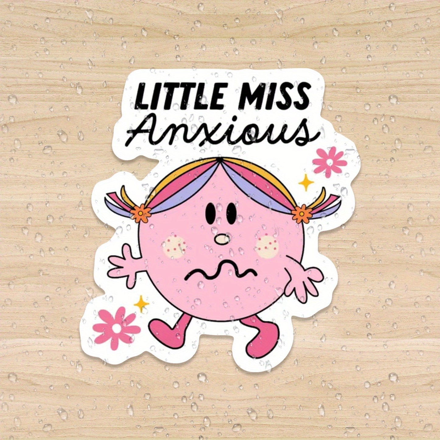 Little Miss Anxious" Vinyl Sticker - Perfect for Car Exterior Accessories-faithfullyfocusd