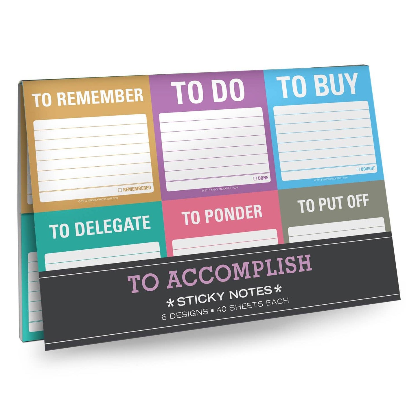 Knock Knock - To Accomplish Sticky Notes Packet