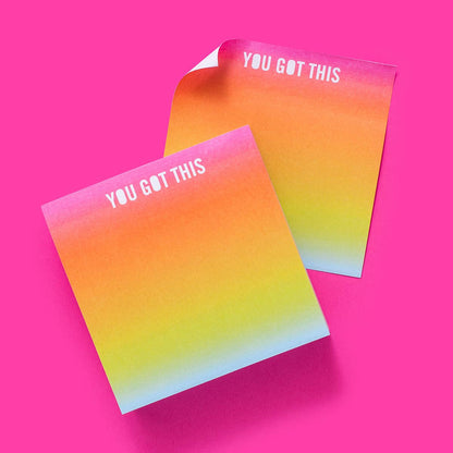 Taylor Elliott Designs - Sticky Notes Pad - "You Got This" - 300 Sheets - faithfullyfocusd