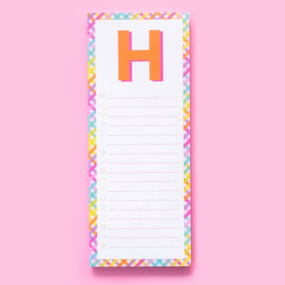 Taylor Elliott Designs - List Pad w/ Magnet - Letters A - Z - 100 Sheets - Each - faithfullyfocusd