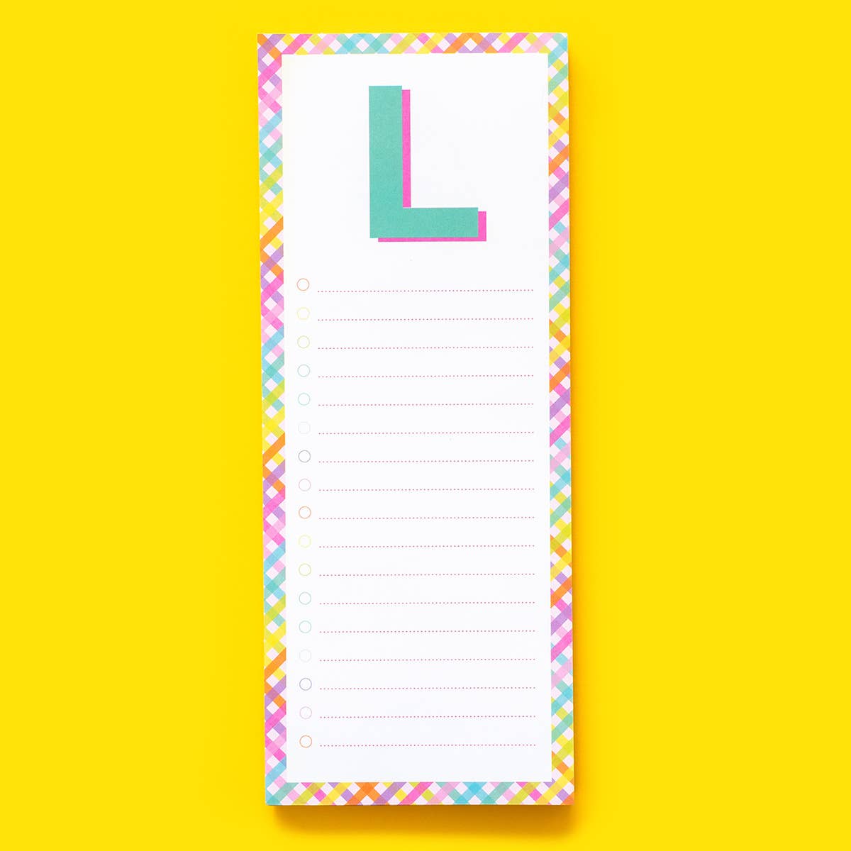 Taylor Elliott Designs - List Pad w/ Magnet - Letters A - Z - 100 Sheets - Each - faithfullyfocusd