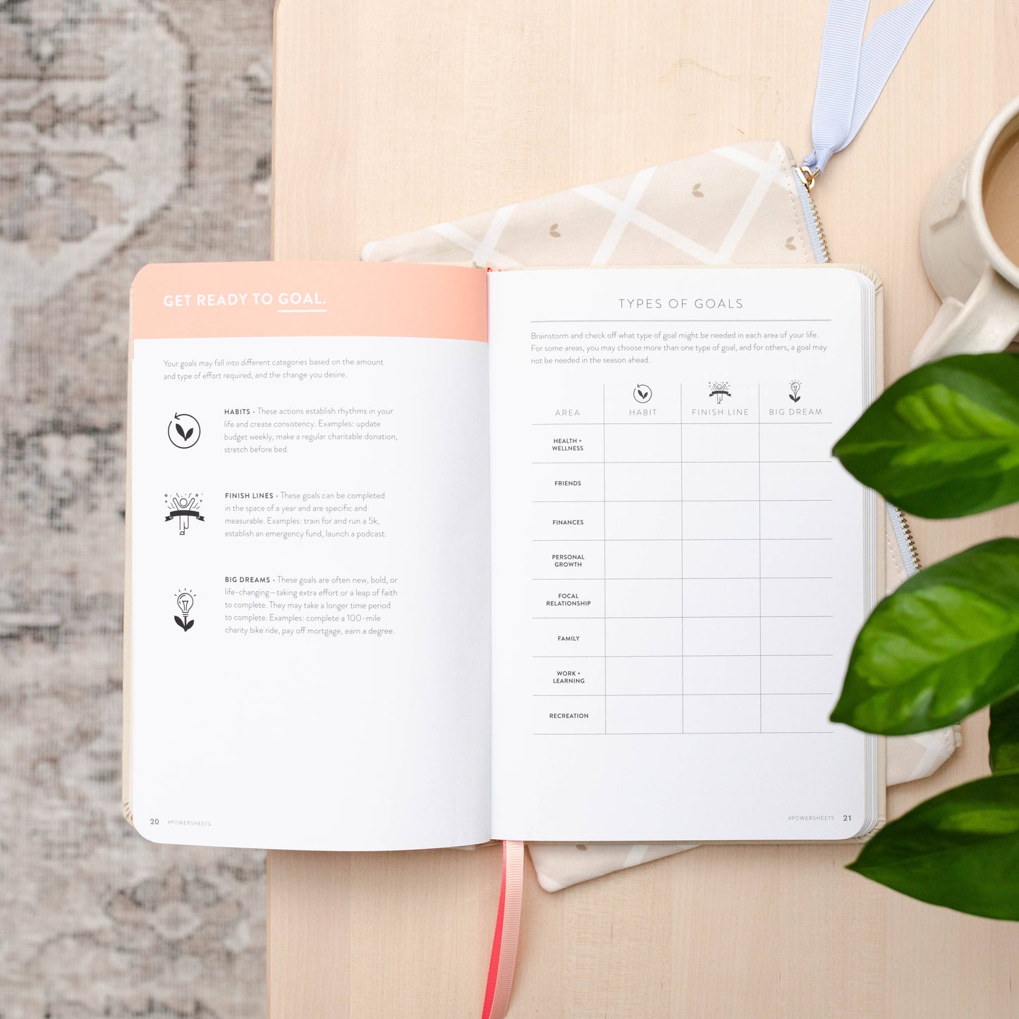 Cultivate What Matters - 90-Day PowerSheets® Goal Planner | Natural Linen