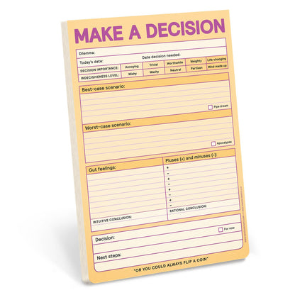 Knock Knock - Make A Decision Pad (Pastel Version)