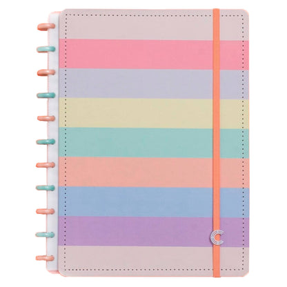 Create a Notebook - Rainbow Discbound Notebook Large 8.2 x 11 Inches - faithfullyfocusd