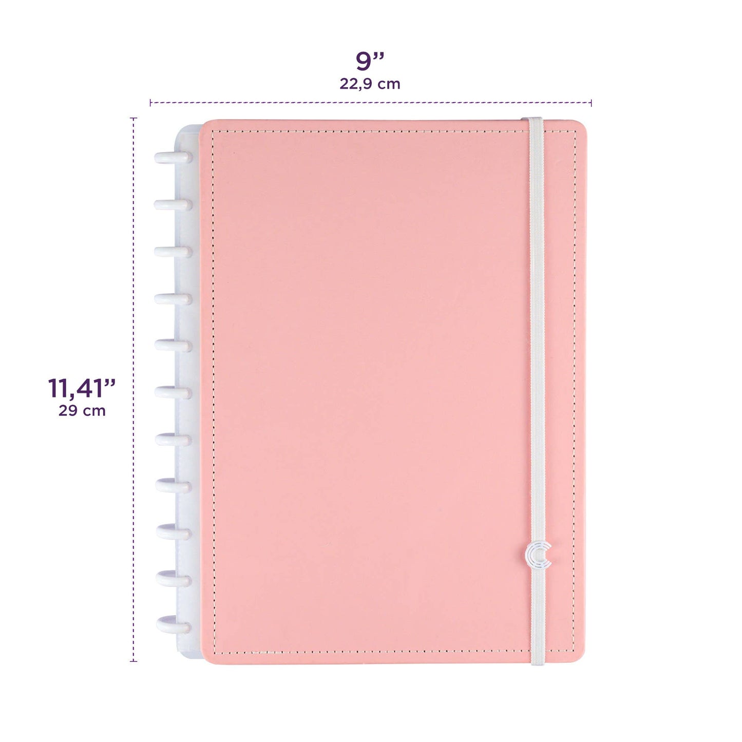 Create a Notebook - Rose Discbound Notebook Large 8.2 x 11 Inches - faithfullyfocusd