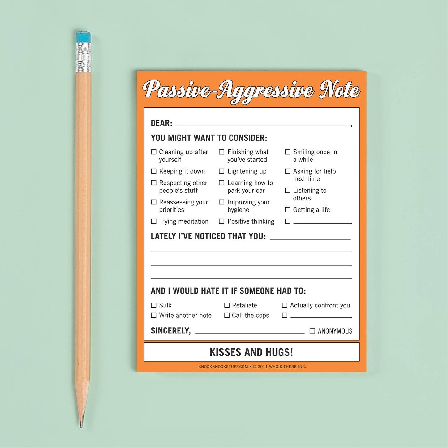 Knock Knock - Passive-Aggressive Nifty Note Pad
