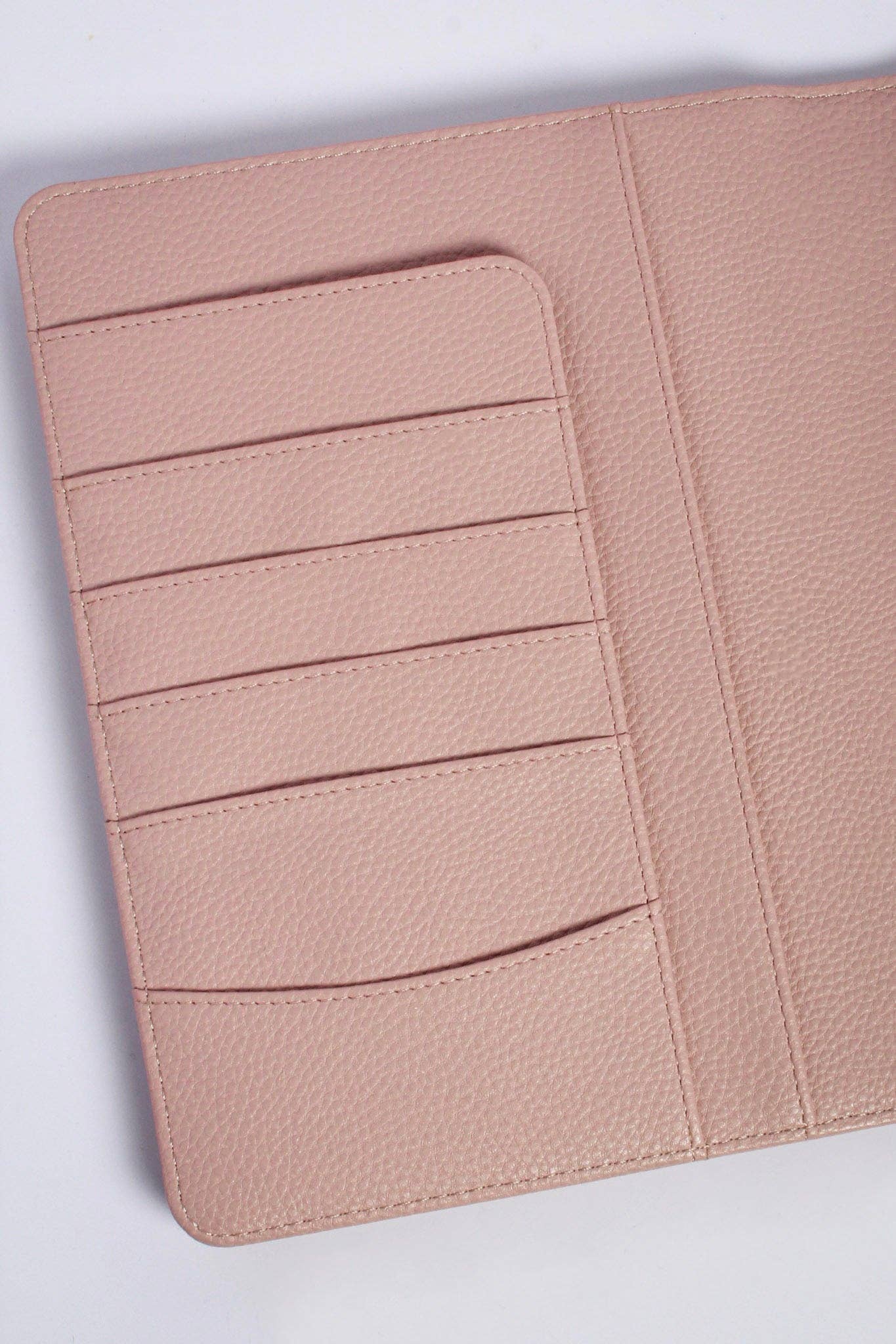 Outlined - Pebbled Leather A5 Planner Cover - Blush - faithfullyfocusd