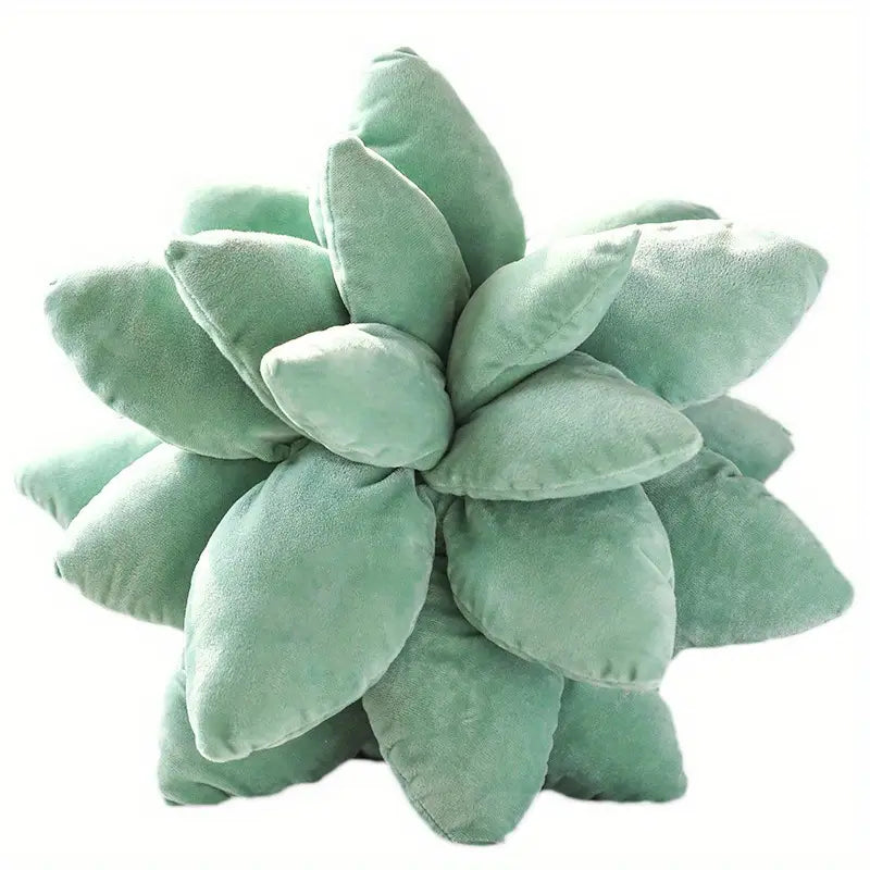 Creative 9.84in Plush Succulent Plant Throw Pillow - Home Decoration, Kids Birthday Gifts for Halloween Thanksgiving Christmas-faithfullyfocusd