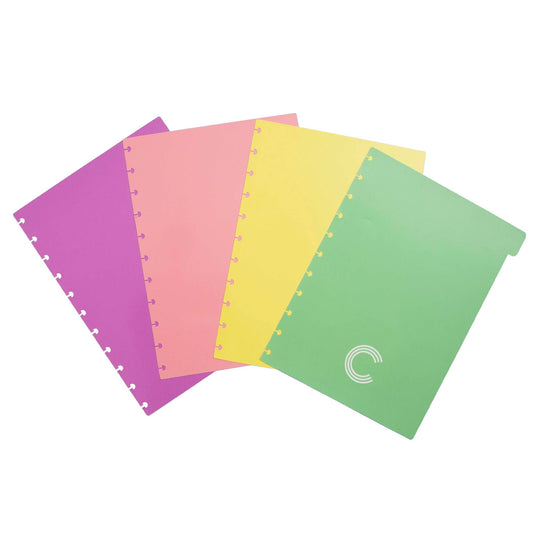 Create a Notebook - Notebook dividers Pastel Large  8.2 x 11 Inches - faithfullyfocusd