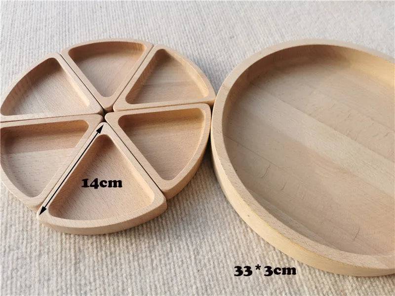 Wooden Montessori Sensory Toy Set Nature Sorting Trays-faithfullyfocusd