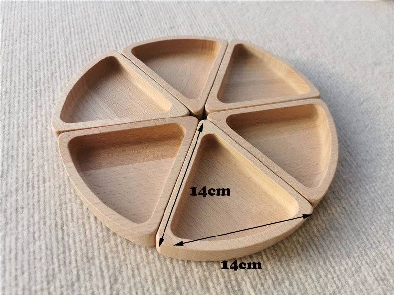 Wooden Montessori Sensory Toy Set Nature Sorting Trays-faithfullyfocusd