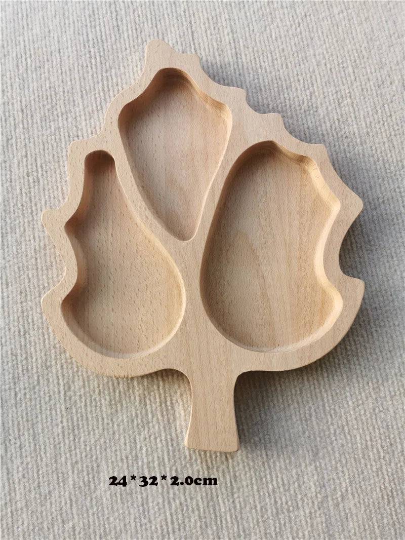 Wooden Montessori Sensory Toy Set Nature Sorting Trays-faithfullyfocusd