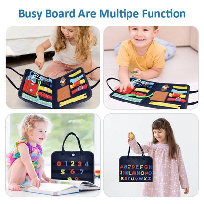 Montessori Busy Board Sensory Learning for Toddlers 15-faithfullyfocusd